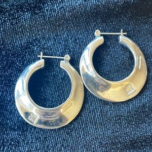 Vintage Givenchy silver earrings.